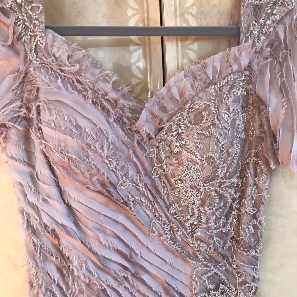 Evening gown, blush color